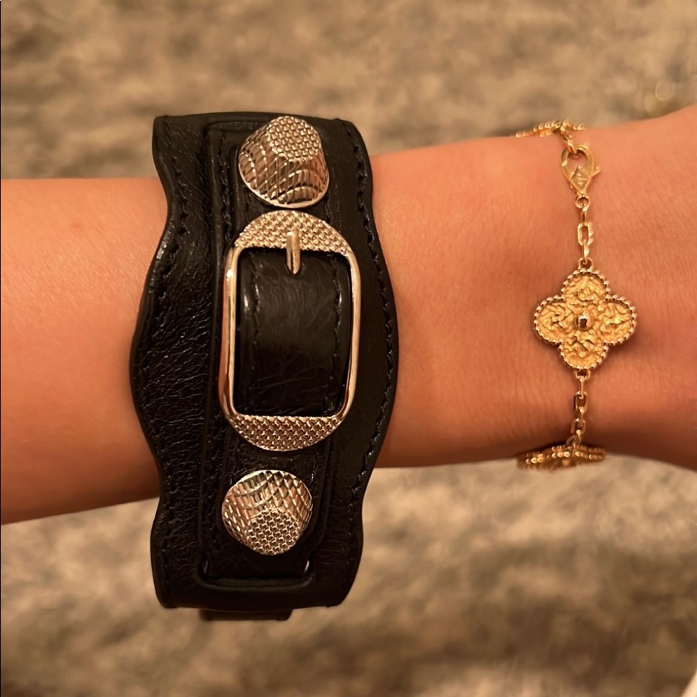 Balenciaga leather cuff